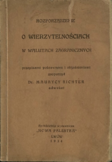 Rozporządzenie o wierzytelnościach w walutach zagranicznych