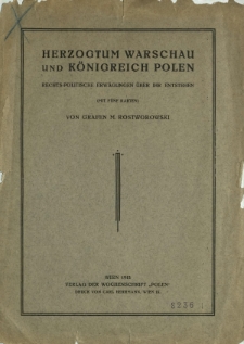 Herzogtum Warschau und K&ouml;nigreich Polen