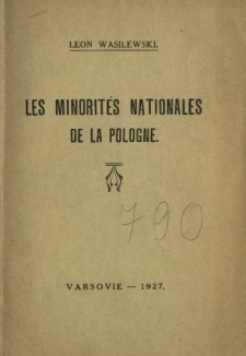 Les minorités nationales de la Pologne