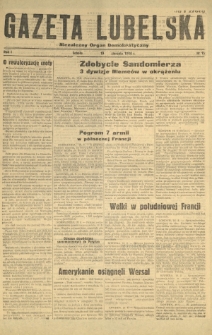 Gazeta Lubelska : niezależny organ demokratyczny. R. 1, nr 15 (19 sierpnia 1944)