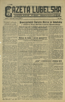 Gazeta Lubelska : niezależne pismo demokratyczne. 1945, nr 134 (5 lipca)