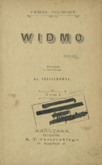 Widmo : powieść. T. 1