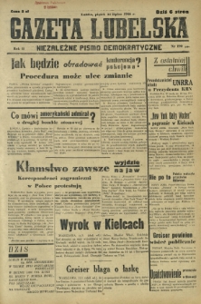 Gazeta Lubelska : niezależne pismo demokratyczne. R. 2, nr 190=499 (12 lipiec 1946)