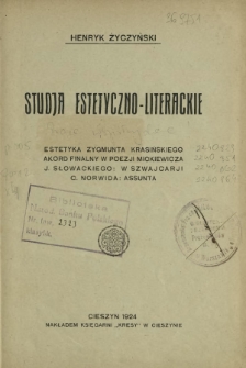 Studja estetyczno-literackie