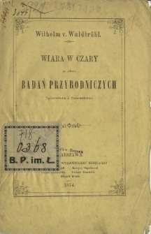 Wiara w czary w obec badań przyrodniczych