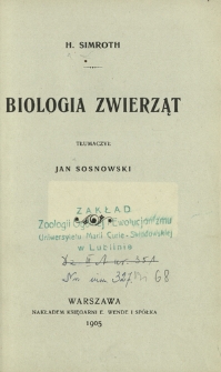 Biologia zwierząt