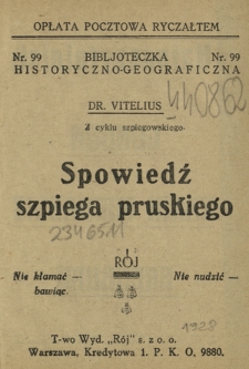 Spowiedź szpiega pruskiego