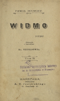 Widmo : powieść. T. 2