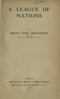 A League of Nations