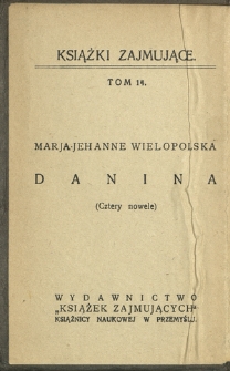 Danina : (cztery nowele)