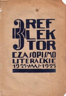 Reflektor : czasopismo literackie. Nr 3