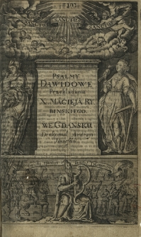 Psalmy Dawidowe Przekładania X. Macieja Rybinskiego