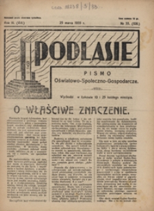 Podlasie : pismo oświatowo-społeczno-gospodarcze R. 3 (8) nr 33 (108)