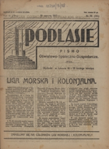 Podlasie : pismo oświatowo-społeczno-gospodarcze R. 3 (8) nr 38 (113)
