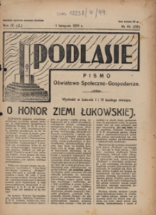 Podlasie : pismo oświatowo-społeczno-gospodarcze R. 4 (9) nr 44 (119)