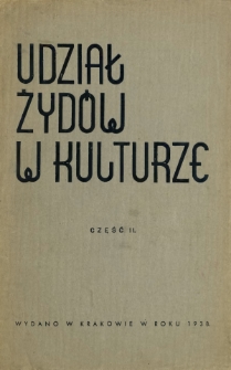 Udział Żydów w kulturze. Cz. 2