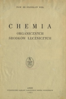 Chemia organicznych środków leczniczych