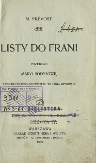 Listy do Frani