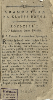 Grammatyka Dla Szkół Narodowych Na Klassę II [...].