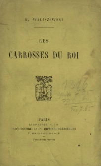 Les carrosses du roi