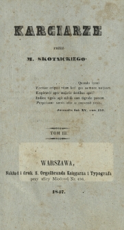 Karciarze. T. 3