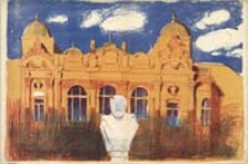 [Fasada Teatru Słowackiego w Krakowie : projekt plakatu]