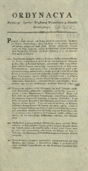 Ordynacya Kommissyi Cywilno-Woyskowey Woiewodztwa y Powiatu Bracławskiego