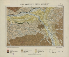 Mapa geologiczna okolic Warszawy