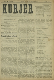 Kurjer / redaktor i wydawca Stanisław Korczak. - R. 3, nr 64 (17 marca 1908)
