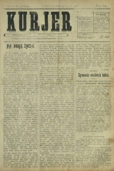 Kurjer / redaktor i wydawca Stanisław Korczak. - R. 3, nr 165 (23 lipca 1908)