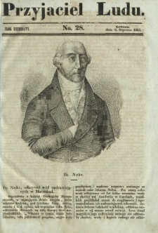 Przyjaciel Ludu : czyli tygodnik potrzebnych i pożytecznych wiadomości. R. 10, No 28 (6 stycznia 1844)