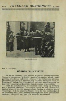 Przegląd Ogrodniczy : organ Małopolskiego Tow. Ogrodniczego we Lwowie R. 8, Nr 10 (1925)