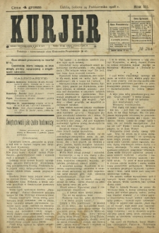 Kurjer / redaktor i wydawca Stanisław Korczak. - R. 3, nr 244 (24 października 1908)