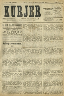 Kurjer / redaktor i wydawca Stanisław Korczak. - R. 3, nr 245 (25 października 1908)