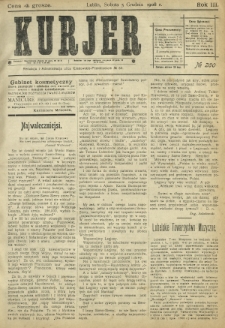 Kurjer / redaktor i wydawca Stanisław Korczak. - R. 3, nr 280 (5 grudnia 1908)