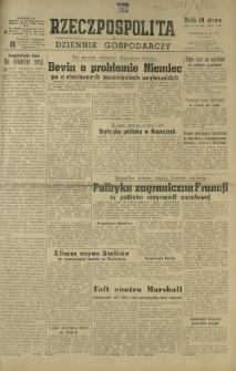 Rzeczpospolita i Dziennik Gospodarczy. R. 4, nr 298 (30 października 1947)