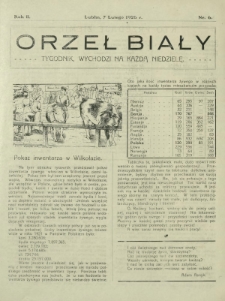 Orzeł Biały : tygodnik, wychodzi na każdą niedzielę. - R. 2, nr 6 (7 lutego1926)