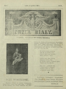 Orzeł Biały : tygodnik, wychodzi na każdą niedzielę. - R. 1, nr 52 (27 grudnia 1925)