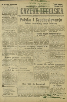 Gazeta Lubelska : niezależne pismo demokratyczne. R. 3, Nr 10=678 (12 stycznia 1947)