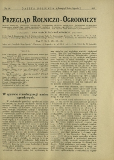 Przegląd Rolniczo-Ogrodniczy: dodatek miesięczny poświęcony sadownictwu, warzywnictwu polowemu, nasiennictwu kwiaciarstwu ogrodniczemu, gruntowemu, przetwórstwu płodów ogrodniczych i gałęziom ubocznym [...]. R. 5 nr 3