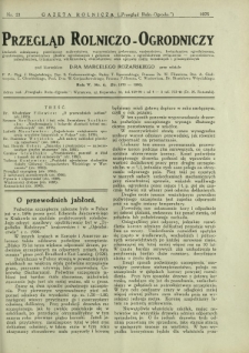 Przegląd Rolniczo-Ogrodniczy: dodatek miesięczny poświęcony sadownictwu, warzywnictwu polowemu, nasiennictwu kwiaciarstwu ogrodniczemu, gruntowemu, przetwórstwu płodów ogrodniczych i gałęziom ubocznym [...]. R. 5 nr 6