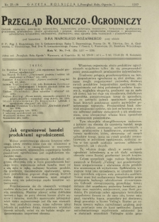 Przegląd Rolniczo-Ogrodniczy: dodatek miesięczny poświęcony sadownictwu, warzywnictwu polowemu, nasiennictwu kwiaciarstwu ogrodniczemu, gruntowemu, przetwórstwu płodów ogrodniczych i gałęziom ubocznym [...]. R. 5 nr 7-8