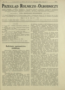 Przegląd Rolniczo-Ogrodniczy: dodatek miesięczny poświęcony sadownictwu, warzywnictwu polowemu, nasiennictwu kwiaciarstwu ogrodniczemu, gruntowemu, przetwórstwu płodów ogrodniczych i gałęziom ubocznym [...]. R. 5 nr 12