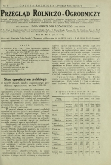 Przegląd Rolniczo-Ogrodniczy: miesięcznik poświęcony sadownictwu, warzywnictwu polowemu, nasiennictwu, kwiaciarstwu ogrodniczemu, gruntowemu, przetwórstwu płodów ogrodniczych i gałęziom ubocznym [...] . R. 6 nr 1