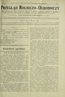 Przegląd Rolniczo-Ogrodniczy: dodatek miesięczny poświęcony sadownictwu, warzywnictwu polowemu, nasiennictwu, kwiaciarstwu ogrodniczemu, gruntowemu, przetwórstwu płodów ogrodniczych i gałęziom ubocznym [...]. R. 6 nr 3