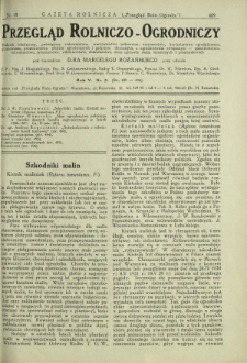 Przegląd Rolniczo-Ogrodniczy: dodatek miesięczny poświęcony sadownictwu, warzywnictwu polowemu, nasiennictwu, kwiaciarstwu ogrodniczemu, gruntowemu, przetwórstwu płodów ogrodniczych i gałęziom ubocznym [...]. R. 6 nr 5