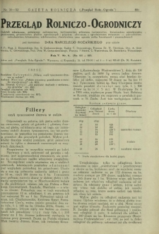 Przegląd Rolniczo-Ogrodniczy: dodatek miesięczny poświęcony sadownictwu, warzywnictwu polowemu, nasiennictwu, kwiaciarstwu ogrodniczemu, gruntowemu, przetwórstwu płodów ogrodniczych i gałęziom ubocznym [...]. R. 6 nr 8