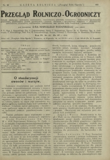 Przegląd Rolniczo-Ogrodniczy: dodatek miesięczny poświęcony sadownictwu, warzywnictwu polowemu, nasiennictwu, kwiaciarstwu ogrodniczemu, gruntowemu, przetwórstwu płodów ogrodniczych i gałęziom ubocznym [...]. R. 7 nr 10