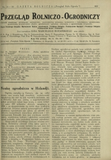 Przegląd Rolniczo-Ogrodniczy: dodatek miesięczny poświęcony sadownictwu, warzywnictwu polowemu, nasiennictwu, kwiaciarstwu ogrodniczemu, gruntowemu, przetwórstwu płodów ogrodniczych i gałęziom ubocznym [...]. R. 8 nr 8