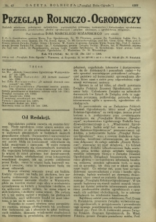Przegląd Rolniczo-Ogrodniczy: dodatek miesięczny poświęcony sadownictwu, warzywnictwu polowemu, nasiennictwu, kwiaciarstwu ogrodniczemu, gruntowemu, przetwórstwu płodów ogrodniczych i gałęziom ubocznym [...]. R. 8 nr 11-12